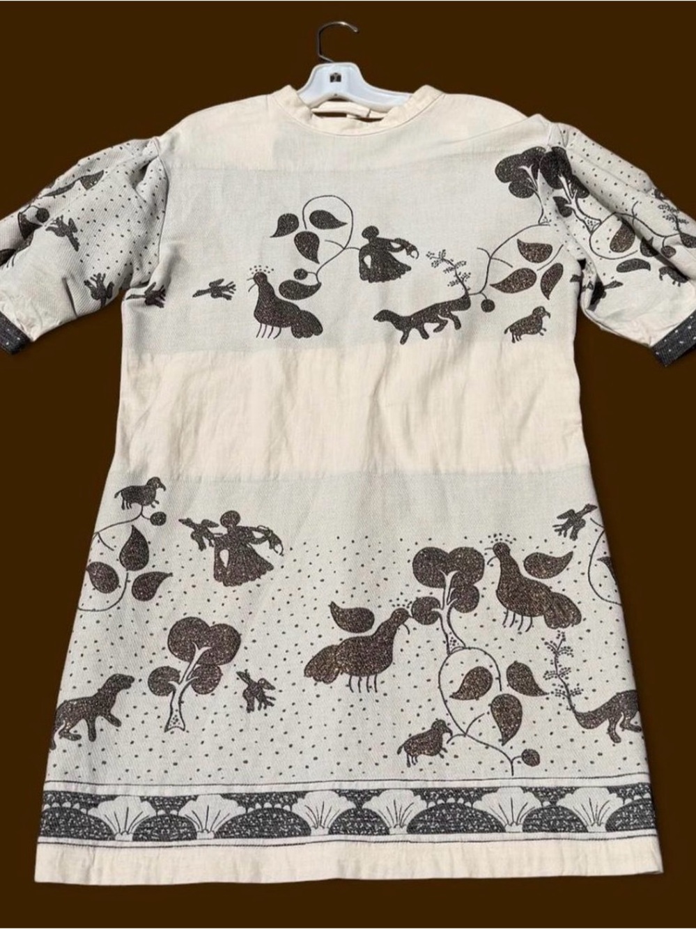 Ergon Mykonos Helena Folk Art Dress S EUC